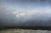 Caspar David Friedrich Monk by the Sea painting